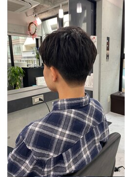 エンディアリング 東銀座(Endearing) 東銀座/アッシュ/ブラック/カルマパーマ/ベリーショート