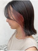 前髪/アンブレラカラー/こなれミディ/イメチェン/ウェーブパーマ