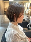 大人ショート×チョコレートカラー30代40代50代