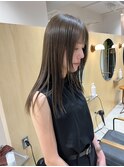 アッシュグレージュインナーカラーボブ韓国30代40代暗めR1