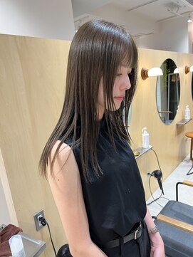 スタン 渋谷(Stam) アッシュグレージュインナーカラーボブ韓国30代40代暗めR1