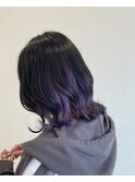 インナーカラーパープル