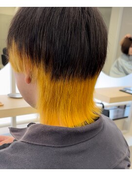 エイトサッポロ 札幌大通り店(EIGHT sapporo) 【人気】インナーカラー×カガリイエロー