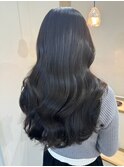 桑名ロングレイヤーカットロングヘアピンクブラウンカラー韓国
