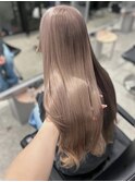 くびれヘア/アプリコットオレンジ/夏のヘアアレンジ/梅田