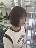 切りっぱなしボブ