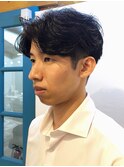ビジネス/パーマ/センターパート/ツーブロック/就活/就職活動