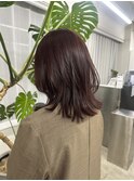 レッドブラウン×ミディアムレイヤー