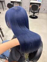 マーシュ ルーヴェ(marshu Luve)&nbsp;ネイビーブルー/ブリーチ/ダブルカラー