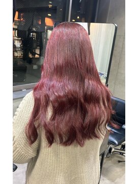 ナループロア ルームー(Nalu pu loa ROOMOO) ワインレッド/チェリーレッド／ブリーチなしダブルカラー