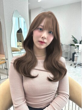 天神美容室 【香月元希】韓国風巻き×マロンベージュ×レイヤー