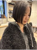 ▲内巻き仕上げボブ