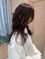 オン キャナルシティ博多前店(on)&nbsp;【晴音】ロングウルフ/レッドブラウン/ロング/20代