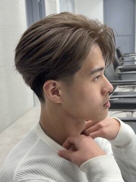 ゴート(GOATO) ミルクティベージュ かきあげ 毛流れ センターパート 鹿児島