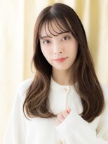 カバーヘア イヴ 戸頭店(COVER HAIR EVE)&nbsp;シースルーバング/アッシュブラウン/韓国風/艶髪ロング/20代e