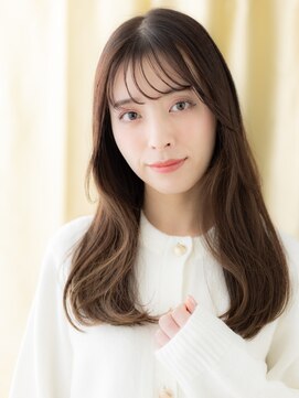 カバーヘア イヴ 戸頭店(COVER HAIR EVE) シースルーバング/アッシュブラウン/韓国風/艶髪ロング/20代e