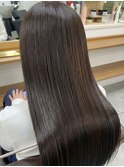 くびレイヤー グレーベージュ 白髪染め 白髪ぼかし 髪質改善