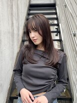 マスカリ(muscali)&nbsp;顔周りレイヤーカットワンホンレイヤーミルクブラウンg23