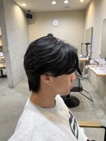 メンズクル(men's quru.)&nbsp;ニュアンスパーマフェザーパーマ刈り上げセンターパート春日井駅