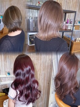 ヘアーサロン ヴィアルス 松原店(hair salon VIARS)の写真/透明感カラーにこだわるならVIARS♪厳選した一流メーカーのカラー剤でツヤツヤに染め上げます○