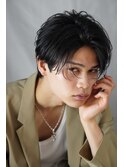 センターパートニュアンススパイラル