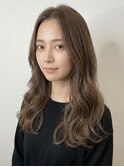 韓国風パーマ×夏カラー巻き髪シルエット艶感