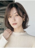 【イエベ秋】垢抜け耳かけボブ×透明感アッシュグレージュ
