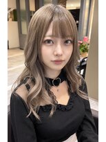 リオリス ヘア サロン(Rioris hair salon) ミルクティーグレージュ×ロング