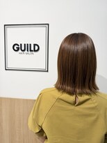 ギルド 東久留米店(GUILD)&nbsp;切りっぱなしボブで大人ミディアム