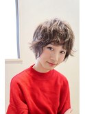 大人かわいいくせ毛風ショート
