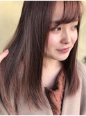 ほんのりピンクブラウン