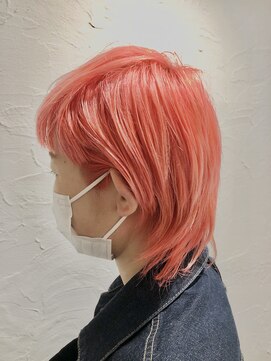 ブラウンズ(BROWNS) サーモンピンク×ダブルカラー