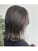 グレージュ×外ハネロブ
