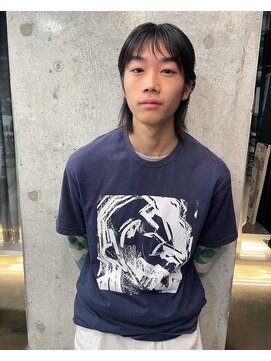 ランド(LAND) メンズヘア　前髪　ミディアム　レイヤー　ウルフカット