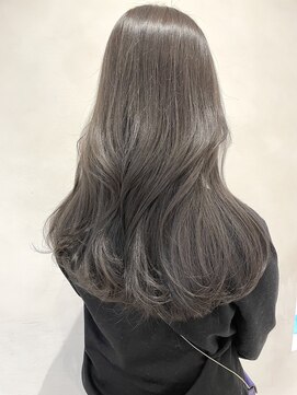 ザックジングウ 表参道(ZACC JINGU) 透け感たっぷりグレージュと巻ける縮毛矯正