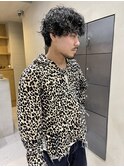無造作スパイラルパーマ メンズパーマ 大須 センターパート/井上