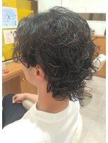 アメイジングヘアー 中沢店(AMAZING HAIR)&nbsp;メンズカット/ウルフパーマ/簡単スタイリング/黒髪/20代30代40代