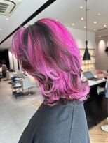 ステア ケース(stair case)&nbsp;チャンキーハイライトピンクミディアムレイヤー