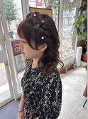 ふわふわ編み込みhair set