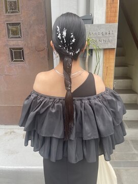 カンナ オーガニック ヘアデザイン(CANNA ORGANIC & HAIR DESIGN) 結婚式ヘアセットロングアレンジお呼ばれヘア