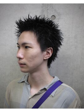 オーシャントーキョー ホワイト 原宿(OCEAN TOKYO WHITE) アップバング　メンズショート　スパイキーショート