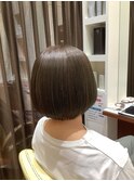 大人かわいい丸み小顔コンパクトボブ30代40代50代