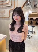 髪質改善縮毛矯正レイヤーカット顔周り前髪韓国ミニウルフ錦糸町