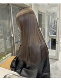 髪質改善カラー韓国レイヤー顔周りカットブリーチボブ立川._.