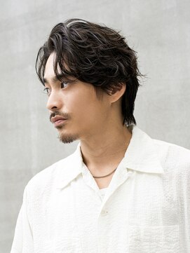 メンズヘアセンス 渋谷(MEN'S HAIR SENSE) フェザーパーマ/センターパート/シャドウパーマ/メンズ/眉毛