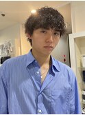 メンズ波巻きパーマ
