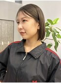 ミニマルボブ/シースルー/切りっぱなしボブ/似合わせ