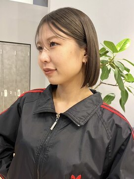 ジアン バイ ミルボン NU茶屋町+(GIEN by milbon) ミニマルボブ/シースルー/切りっぱなしボブ/似合わせ