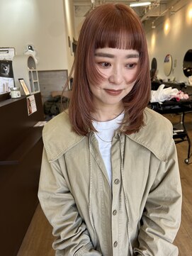 ラック 津田沼(LUCK) オレンジカラーダブルカラーインナーカラーケアブリーチ