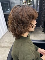 ココ 本八幡(KOKO)&nbsp;黒髪クラゲヘアーオリーブグレー小顔ココアベージュショート